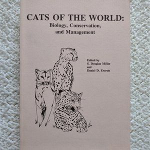 Vintage Book~Cats of the World~Biology Conservation Management~Texas A&I/A&M '82